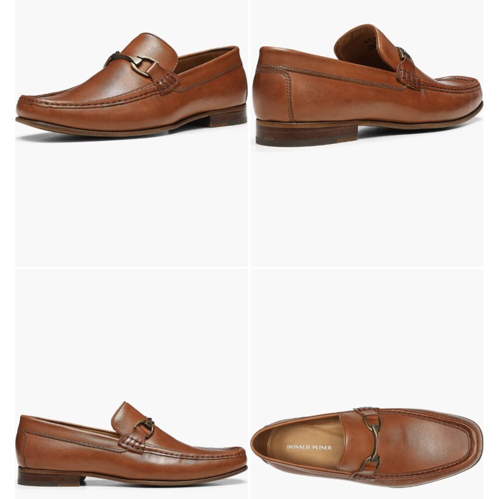 Donald J. Pliner Leather Bit Loafer Size 10.5